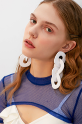 Acrylic Geometric Long Earrings Ins Street